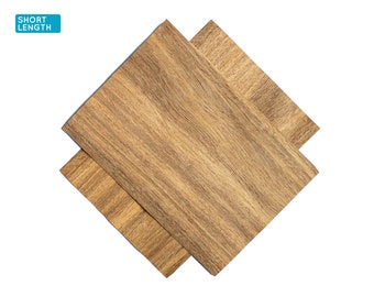Sucupira wood veneer sheets, 30x21cm, 2 sheets, grade AA [CS1SUC2X2] / wood veneer leaf / wood veneer sample / marquetry veneer