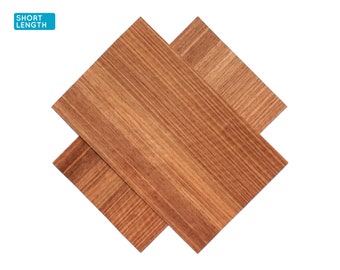 Hojas de chapa de madera Etimoe, 30x18cm, 2 hojas, grado AA [CN4ETI1X2] / hoja de chapa de madera / muestra de chapa de madera / chapa de marquetería