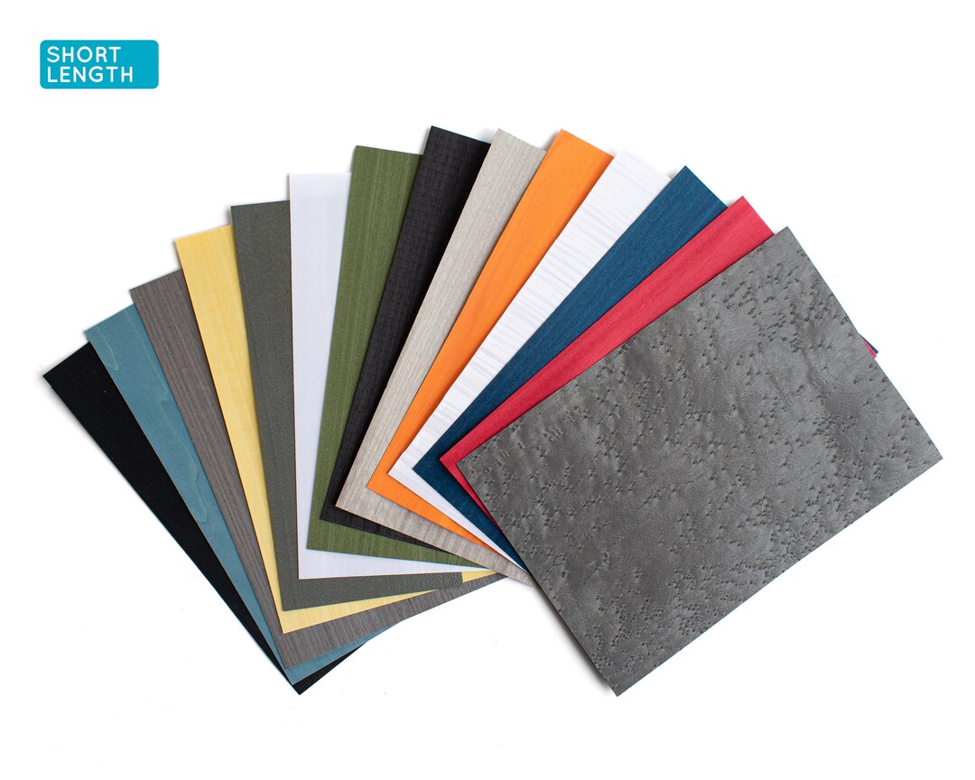 Dyed Wood Veneer Extended Mix, 30cm 11.8 Long, 14 Sheets Total M33