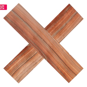 Tineo wood veneer sheets, 57x13cm, 2 sheets, grade AA [CS2TIN5X2] / wood veneer leaf / wood veneer sample / marquetry veneer