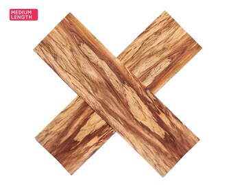 Tiger etimoe wood veneer sheets, 56x16cm, 2 sheets, grade AA [CS4ETI6X2] / wood veneer leaf / wood veneer sample / marquetry veneer