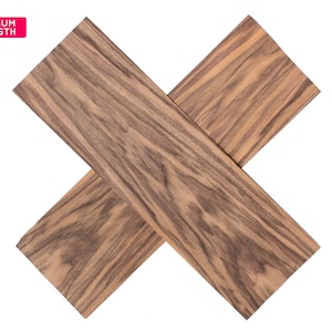 Black walnut wood veneer sheets, 56x17cm, 2 sheets, grade AA [CS7BWN2X2] / wood veneer leaf / wood veneer sample / marquetry veneer