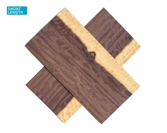 Figured katalox wood veneer sheets, 30x15cm, 2 sheets, grade A/B [CS1WAM2X2] / wood veneer leaf / wood veneer sample / marquetry veneer