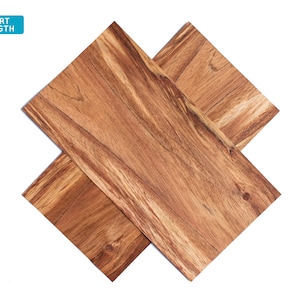 Tiger etimoe wood veneer sheets, 30x16cm, 2 sheets, grade AA [CS4ETI4X2] / wood veneer leaf / wood veneer sample / marquetry veneer