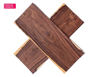 Hojas de chapa de madera de granadillo, 56 x 21 cm, 1 hoja, grado AA [CS3MSA2X1]/hoja de chapa de madera/muestra de chapa de madera/chapa de marquetería