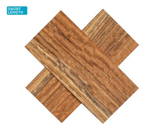 Ovangkol Furnier, 30x13cm, 2 Stück, Grad A/B [CS3OVA1X2] / Ovangkol Blatt / Musterfurnier / Intarsien Furnier