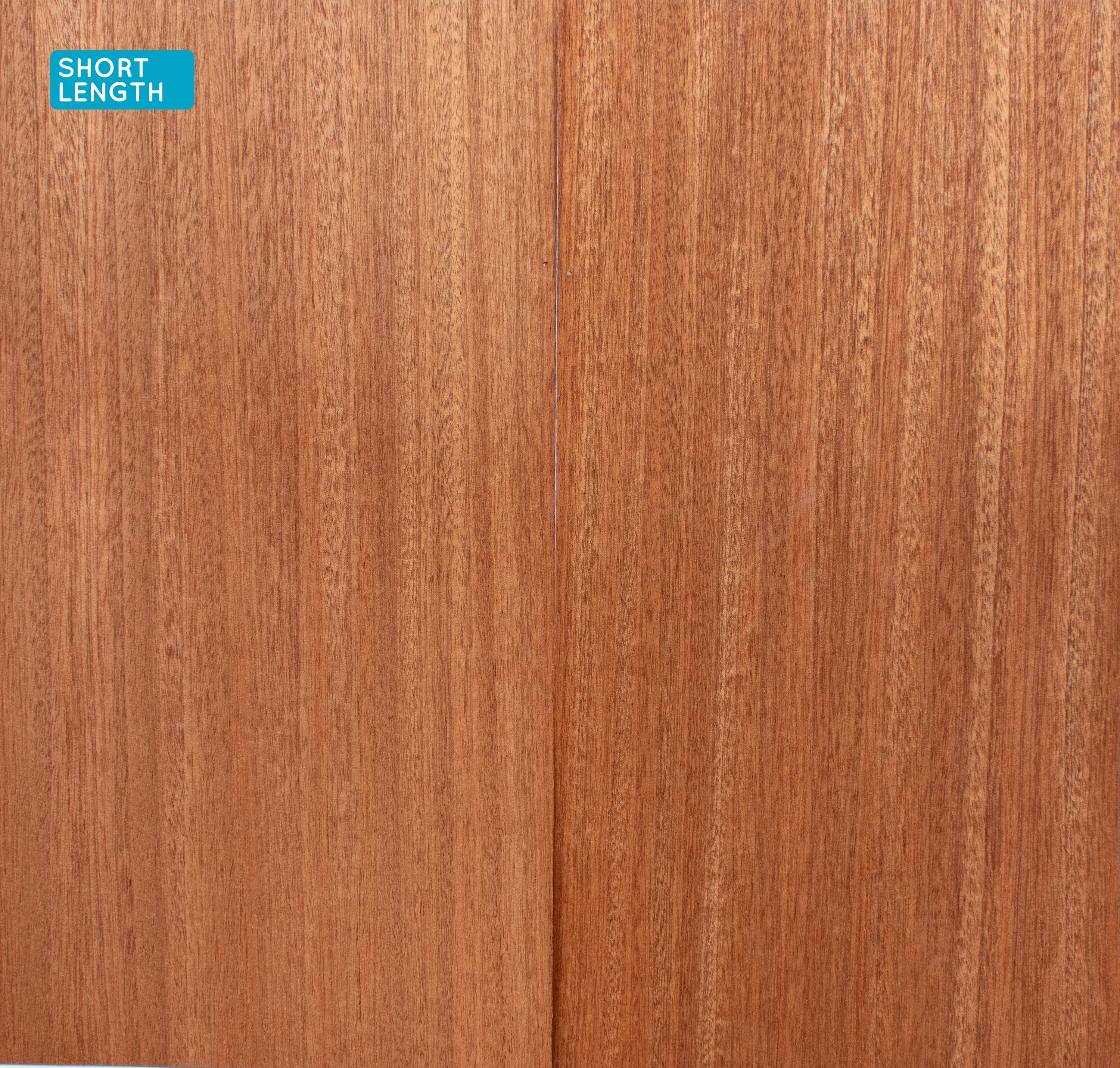 Chapa De Caoba Sapeli Con Fieltro: 200x24cm (2 Hojas) – Ideal Para Muebles E Intarsia
