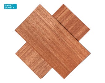 Sapele Mahagoni Holzfurnier, 30 x 15 cm, 2 Blatt, Sortierung AA [CS5SAP1X2] / Musterfurnier / Echtholzfurnier / Intarsienfurnier