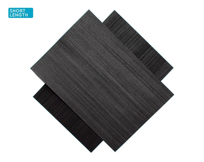 Black Koto dyed Wood Veneer Sheets, 30x21cm, 2 Sheets, Grade AA