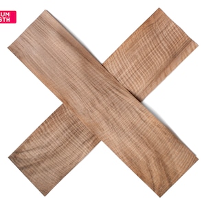 Placage de noyer français, 56 x 14 cm, 2 feuilles, qualité A/B [CS6FWN1X2] / feuille de placage de bois / échantillon de placage de bois / placage de marqueterie