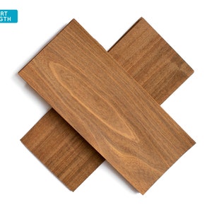 Ipe wood veneer sheets, 30x12cm, 2 sheets, grade A [CN1IPE1X2] / wood veneer leaf / wood veneer sample / marquetry veneer