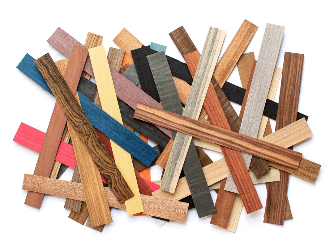 40pcs Wood Veneer Strip Mix for Bentwood Rings Min. 300x25mm Etsy