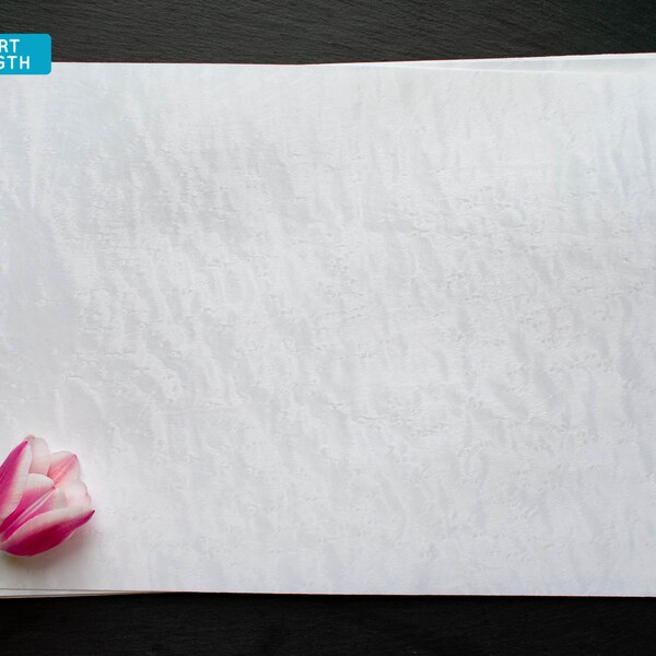 Ice white birdseye maple (dyed) wood veneer sheets, 30x22cm, 2 sheets, boxmaker grade [DN1BMA1X2] / wood veneer leaf / wood veneer sample