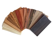 The Grand Mix: 32 sheets of real wood veneer [M7] / veneer sample pack / veneer assortment / wood veneer mix / veneer variety pack