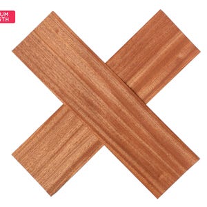 Sapele mahogany wood veneer sheets, 56x15cm, 2 sheets, grade AA [CS5SAP2X2] / wood veneer leaf / wood veneer sample / marquetry veneer