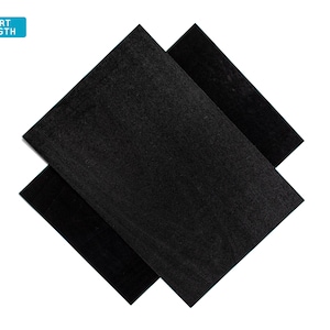 Black poplar (dyed) wood veneer sheets, 30x17cm, 2 sheets, grade A [DN6BLA1X2] / wood veneer leaf / wood veneer sample / marquetry veneer