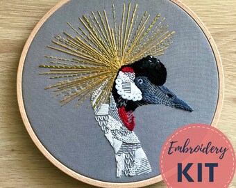 Zestaw do haftu - Koronnik szary - DIY Haft artystyczny