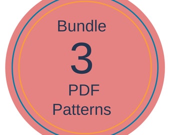 Embroidery Pattern Bundle, Choose 3 PDF Patterns, Bird Art, DIY craft, modern embroidery