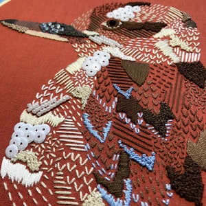 Embroidery Kit Kookaburra DIY Embroidery art, Bird Art, hand embroidery, diy craft image 3