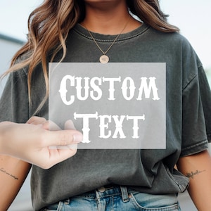 Custom Text DTF Transfer, Your Text Here Dtf, Custom Ready To Press, Make Your Own Dtf, Personalized Iron On Press, Customized Printing