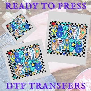 Second Grade DTF Transfer, Teacher DTF Transfer Iron On Heat Transfer, Ready to Press, Ready to Press for DIY Back to School Shirts