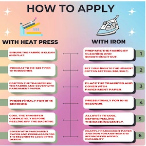 how to apply with heat press