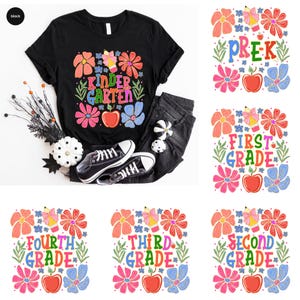 Preppy Back To School Ready To Press, TShirt Dtf Transfer, First Day Of School Dtf, Coquette Teacher Dtf, Pre-K/Kindergarten/1st/2nd/3rd Dtf