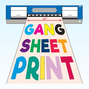 DTF Gang Sheet - Custom DTF Transfers - Personalized DTF Prints - Press Ready - Bulk Dtf Transfer