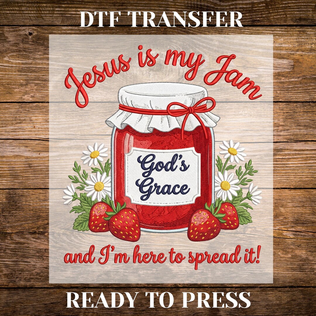 Jesus is My Jam DTF Transfer, Vintage Faith Ready to Press DTF ...