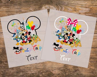 Custom Disney Trip 2026 Dtf Transfer, Disneyland Matching Family Ready To Press, Disney Family DTF Print, Heat Press, Iron On Transfer