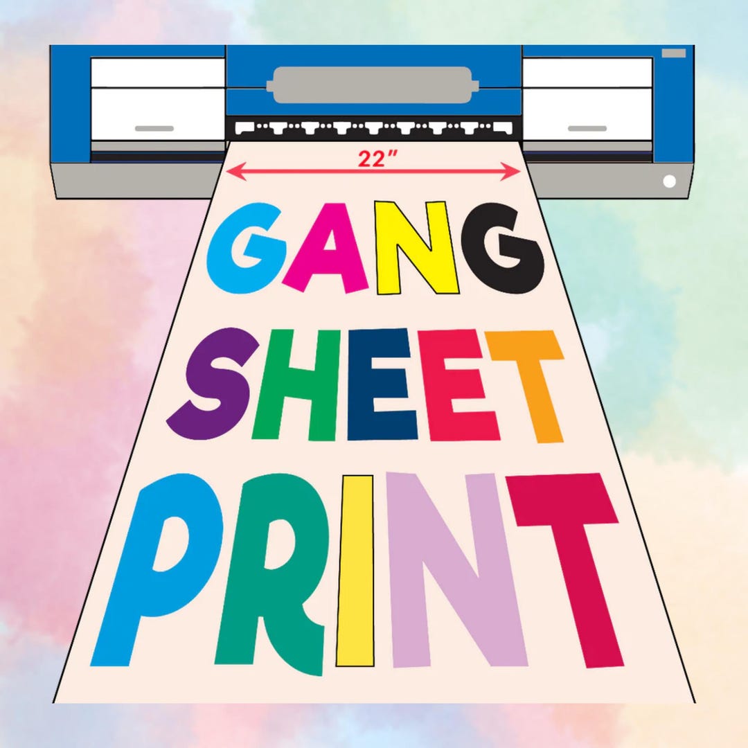 Custom Gang Sheet, Full Color DTF, Ready to Apply, Direct to Film, DTF ...