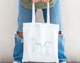 Tote Bag "Figure Dance" - Coton bio / Organic Cotton Tote Bag