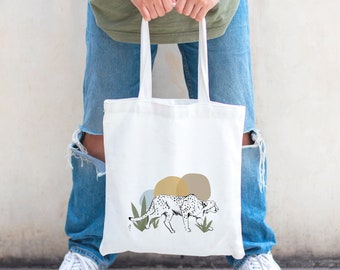 Tote Bag "Guépard" - Coton bio / Organic Cotton Tote Bag