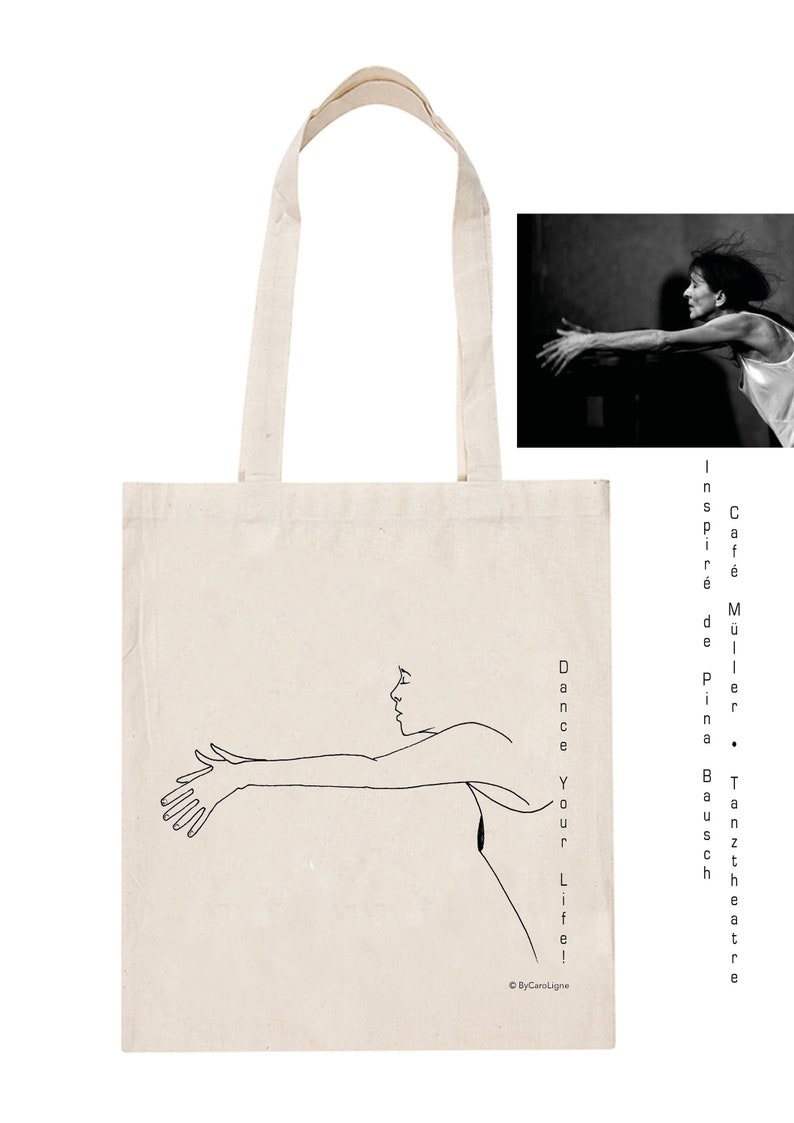 Tote Bag Dance YourLife Coton bio / Organic Cotton Tote Bag inspired by Pina Bausch image 2