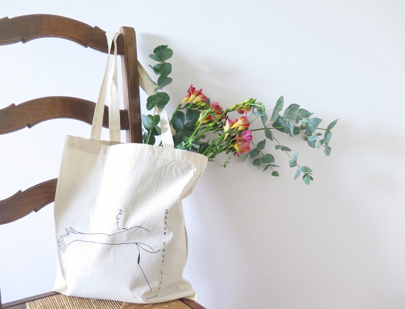 Tote Bag Dance YourLife Coton bio / Organic Cotton Tote Bag inspired by Pina Bausch image 5