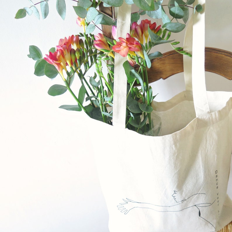 Tote Bag Dance YourLife Coton bio / Organic Cotton Tote Bag inspired by Pina Bausch image 6