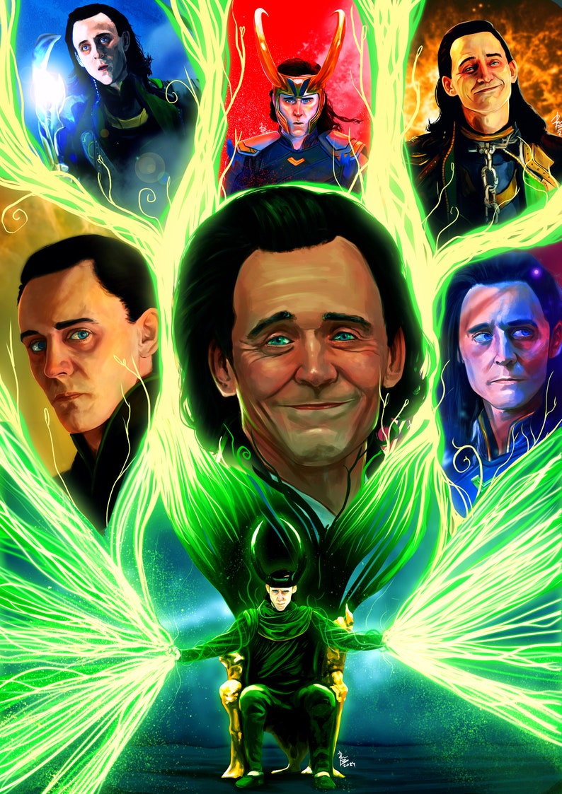 Loki God of Time Poster 16.5in X 23.4in. 42 X 59.4 Cm - Etsy