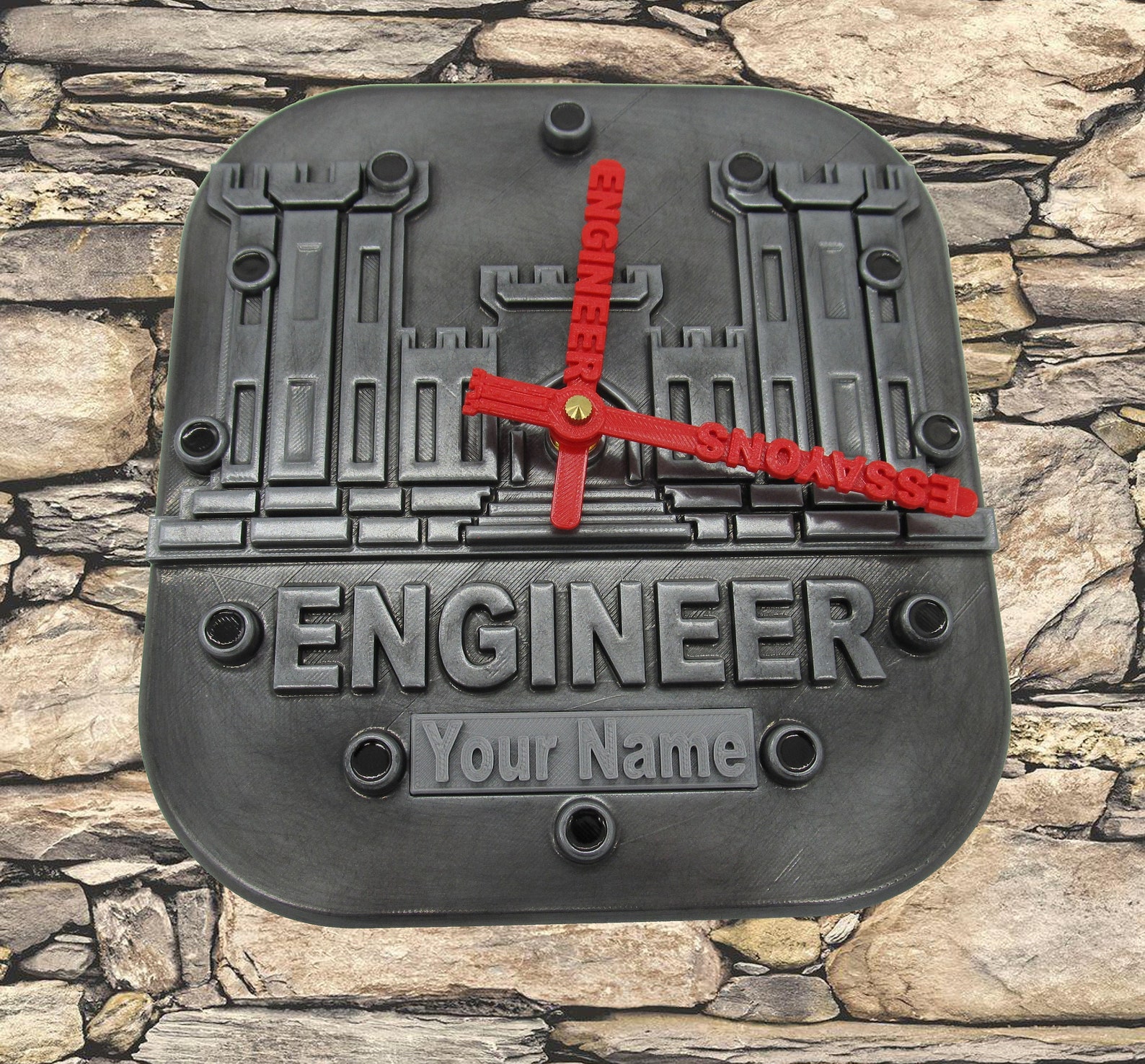 Engineer Corps Wall Clock Etsy