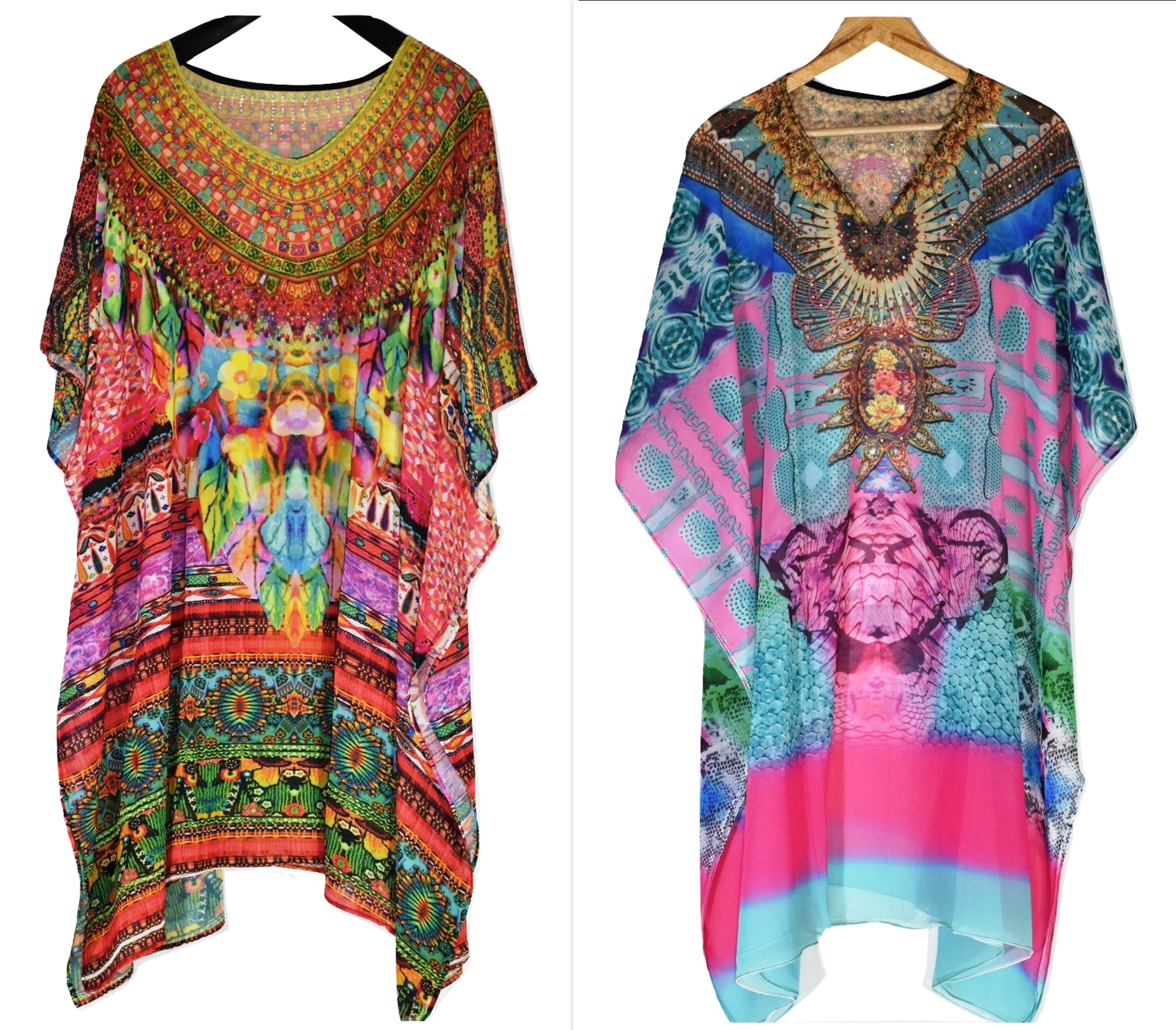 Studded georgette caftan best sale
