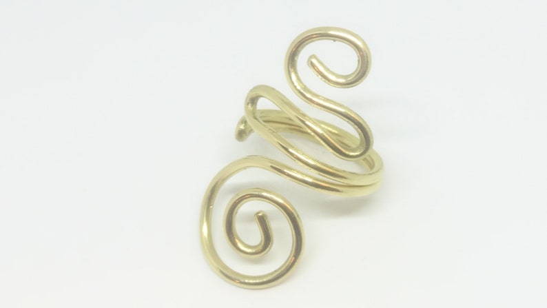 Wire Wrapped Ring Handmade Jewelry Wire Wrapped Jewelry Brass Ring Wire Ring
