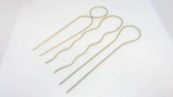 Brass Hair Pin Set French Twist Hair Accessories Metal Hair Etsy