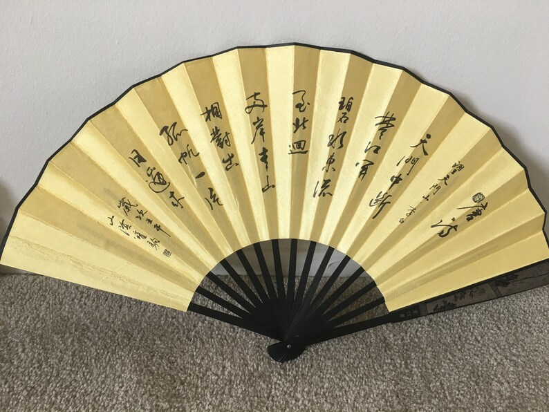 Authentic Men Bamboo Chinese Fan Best Gift
