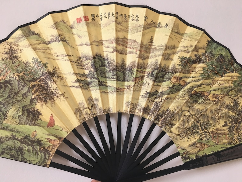 Authentic Men Bamboo Chinese Fan Best Gift