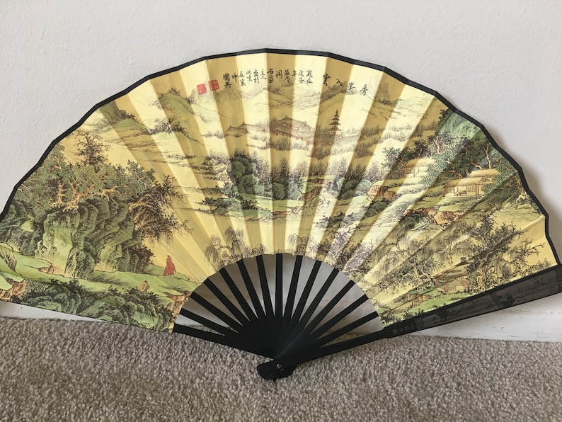 Authentic Men Bamboo Chinese Fan Best Gift
