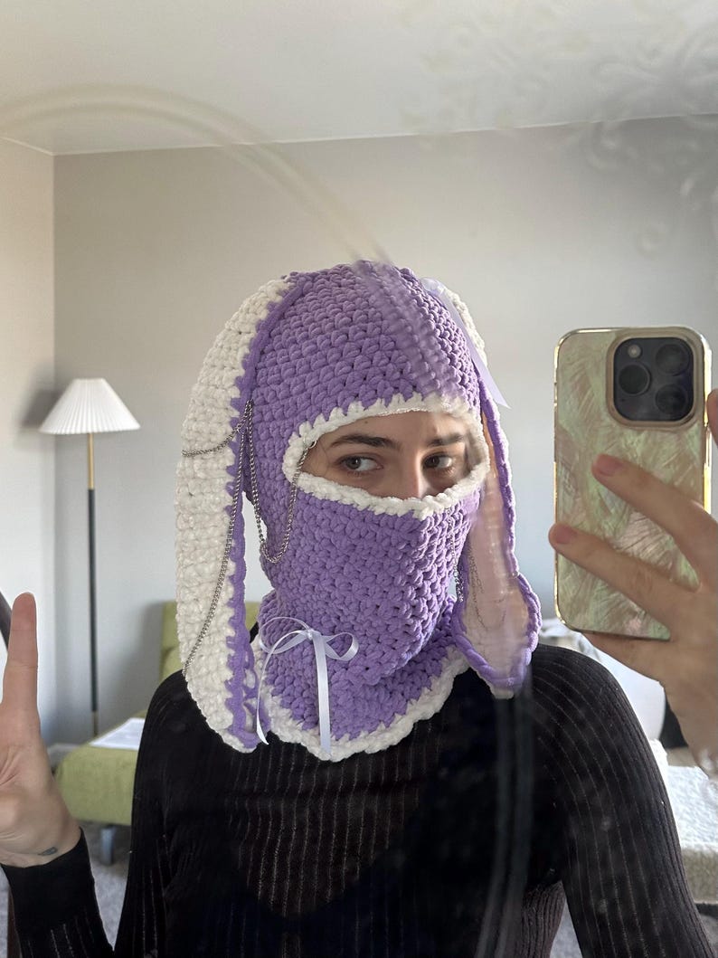 COBALT, SOUR YELLOW & PURPLE-BROWN PIERCING BALACLAVA