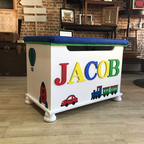 toy chest with seat on top