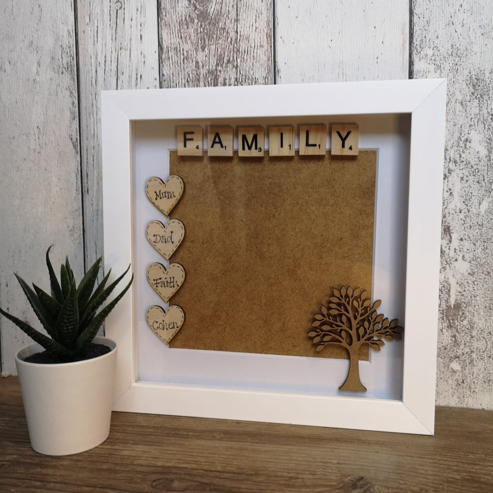 Cadre photo familial personnalisé cadeau de famille cadre Etsy France