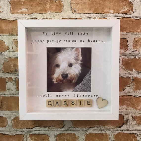 Pet Memory Photo Frame Dog loss of dog pet loss pet Etsy