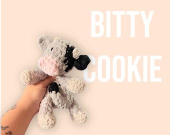 Peluche a forma di mucca all'uncinetto / Peluche a forma di mucca fatto a mano / Peluche morbido e coccoloso