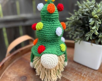 Décoration au crochet pour nain de Noël | Nain des Fêtes fait main | Nain d'hiver douillet | Décoration de Noël scandinave | Cadeau gnome